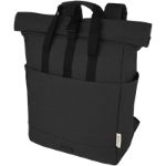 15 inch recycled canvas rolltop laptoptas