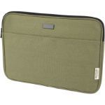 14 inch recycled canvas laptophoes - groen