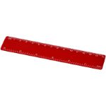 refari liniaal van 15 cm van gerecycled plastic - rood