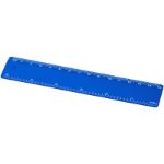 refari liniaal van 15 cm van gerecycled plastic - blauw