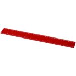 refari liniaal van 30 cm van gerecycled plastic - rood