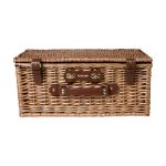 wilgenhouten picknickmand met picknickaccessoires