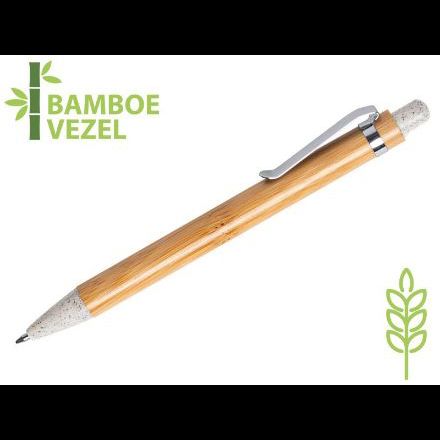 pen van bamboe en tarwestro trepol