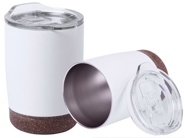 rvs dubbelwandige beker 380 ml met kurk nerux