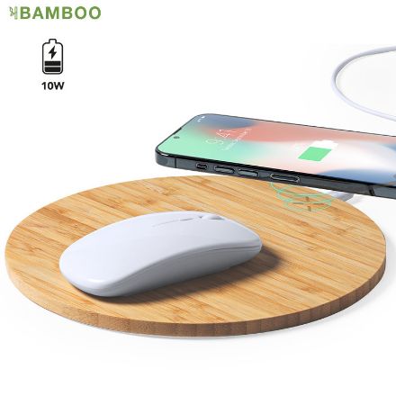 muismat met draadloze oplader bistol