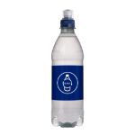 bronwater 500 ml met sportdop - blauw