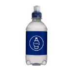 bronwater 330 ml met sportdop - blauw