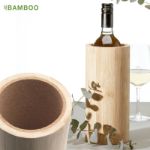 bamboe wijnkoeler met kerken binnenwand