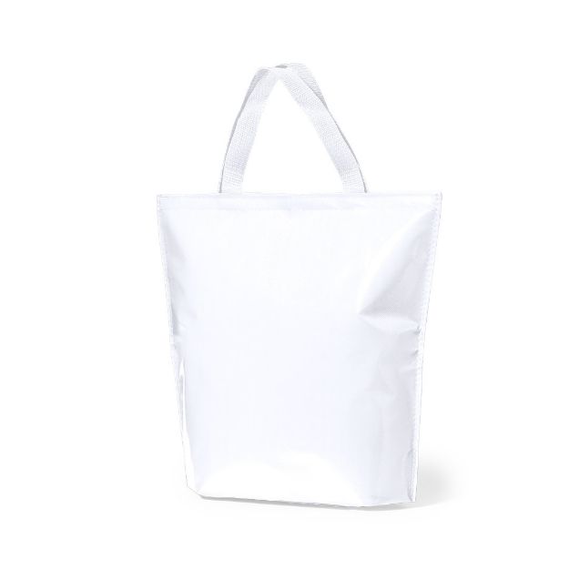 koeltas gelamineerd non woven - wit