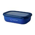 mepal cirqula multikom rechthoekig 1 l lunchbox - blauw