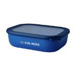 mepal cirqula multikom rechthoekig 2 l lunchbox - blauw