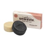 unwaste duopack scrub & shampoo bar