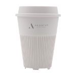 circular co returnable cup lid 340 ml koffieber - wit
