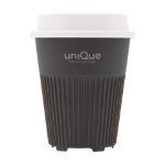 circular co returnable cup lid 340 ml koffieber - grijs