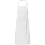 andrea schort van 240 g/m2 met verstelbare nekband - wit