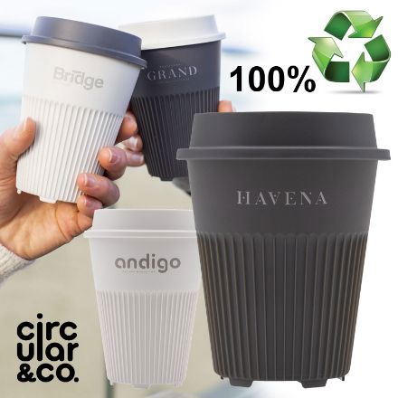 circular co returnable cup lid 227 ml koffiebeker