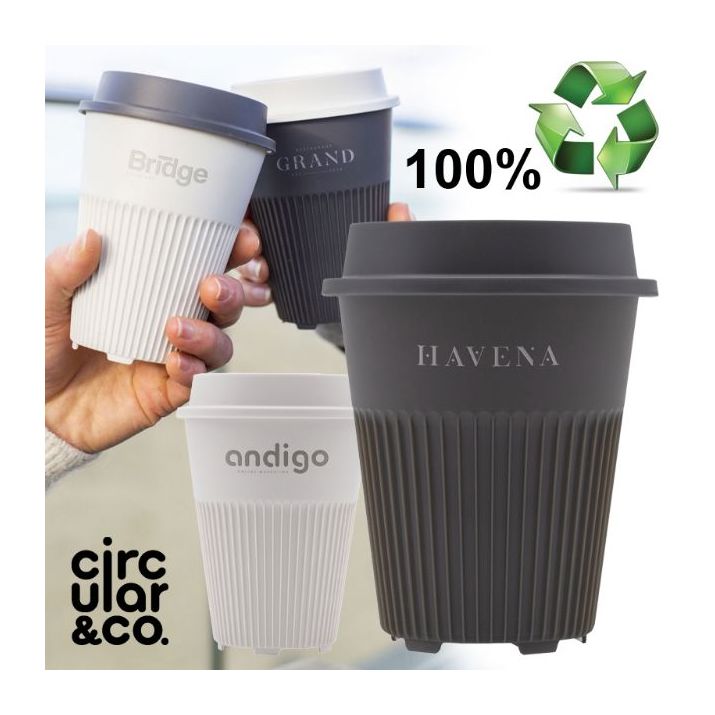 circular co returnable cup lid 227 ml koffiebeker