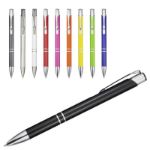 moneta balpen van gerecycled aluminium zwarte inkt