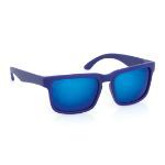 plastic zonnebril met uv400 glazen bunner - blauw