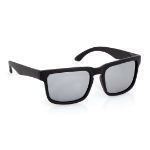 plastic zonnebril met uv400 glazen bunner - zwart