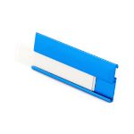 aluminium naamspeld met vervangbaar papier.