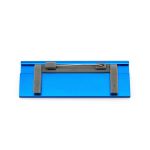 aluminium naamspeld met vervangbaar papier.