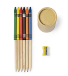 tekenkoker van karton, met 13 accessoires