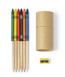 tekenkoker van karton, met 13 accessoires