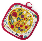 pannenlap, 1 vlakke zijde voor bedrukking