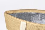 thermotasje van katoen jute en aluminium linax