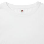 wit t-shirt lange mauwen 140 gr fruit of the loom