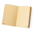 notitieboek a5 recycled karton 60 blanco blad