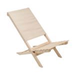 opvouwbare houten strandstoel - beige