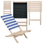 opvouwbare houten strandstoel