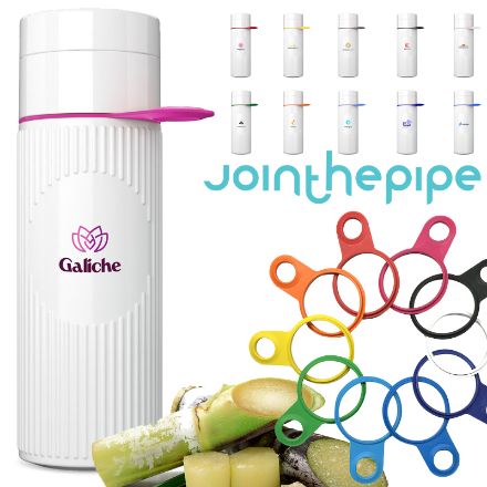join the pipe atlantis ring drinkfles wit 500 ml