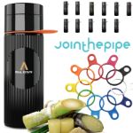 join the pipe atlantis ring drinkfles zwart 500 ml