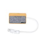 usb hub van bamboe en vilt barney