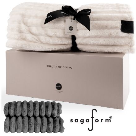 sagaform esther fleece plaid 130 x 170 cm