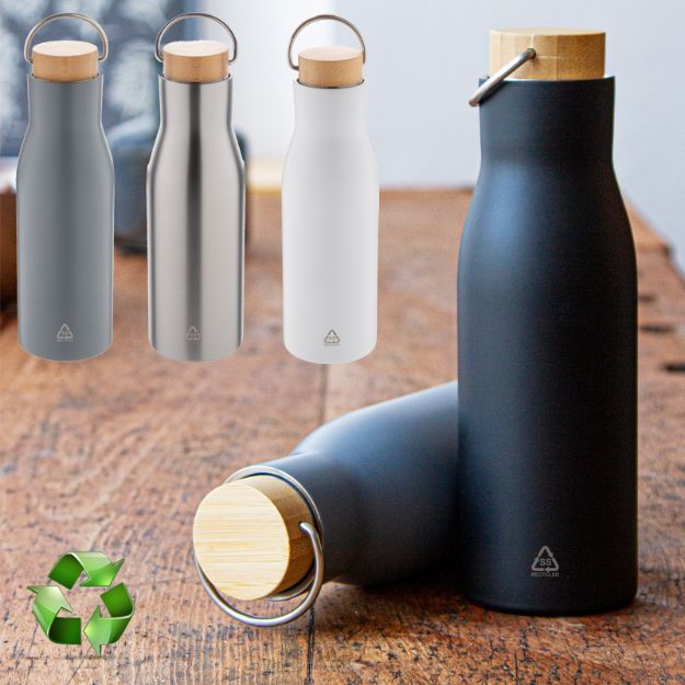 thermosfles gerecycled rvs ressobo 500 ml