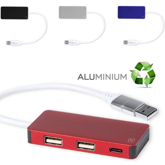 usb hub kalat recycled aluminium