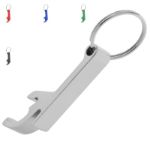 aluminium flessenopener met sleutelhanger savior