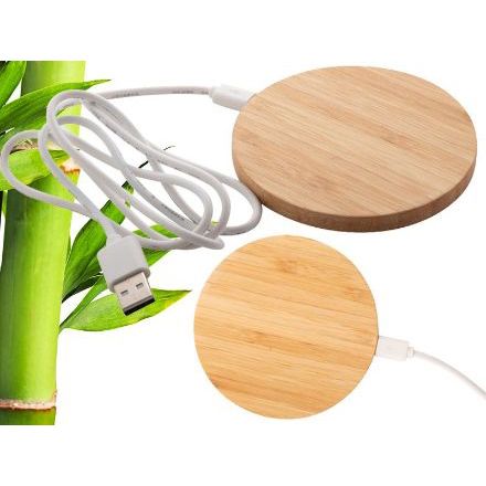 bamboe draadloze oplader wirbo