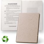 a5 notitieboekje kaft van afval van theebladeren