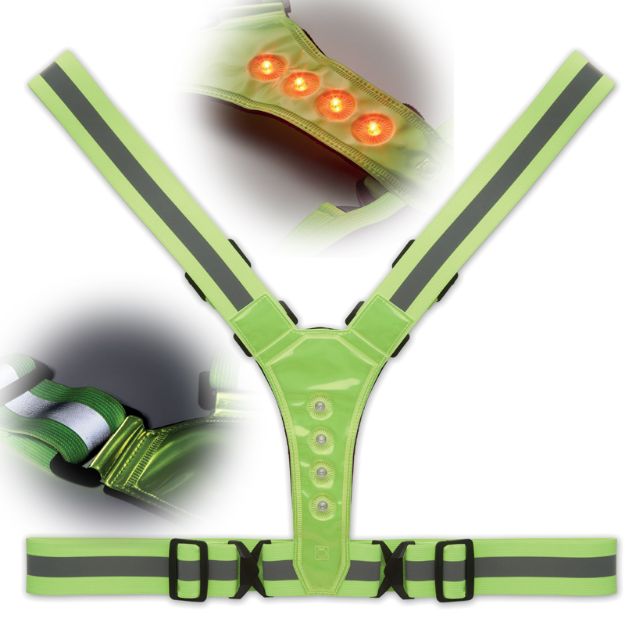 reflecterende riem met led