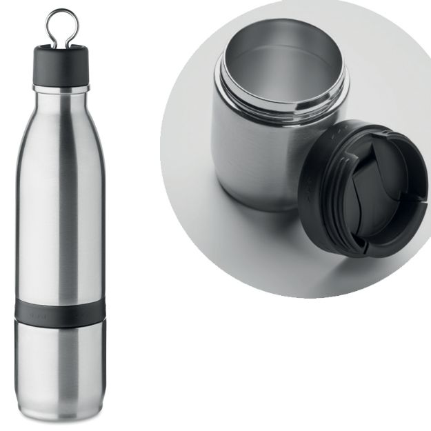 2-in1 dubbelwandige fles 500ml