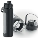 glazen fles met hoes 750 ml