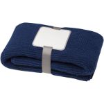 suzy 150 x 120 cm deken van gebreid grs-polyester - blauw