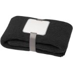 suzy 150 x 120 cm deken van gebreid grs-polyester - zwart