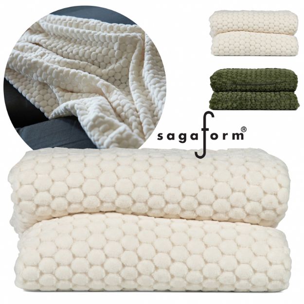 sagaform maja fleece kleed 130 x 170 cm