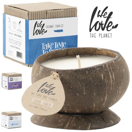 we love the planet coconut candle kaars